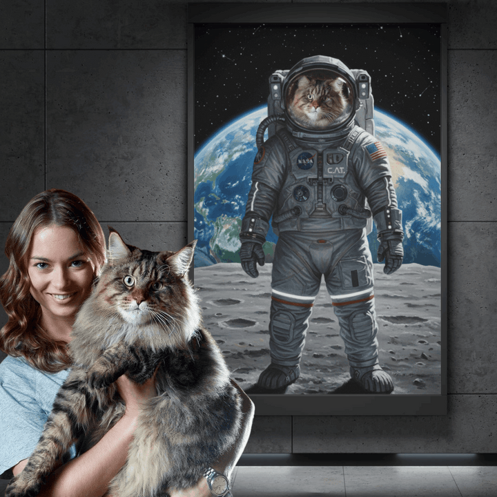 Portret Zwierzaka Cyfrowy – Styl Astronauta 🚀🐾 - Superrrr Store