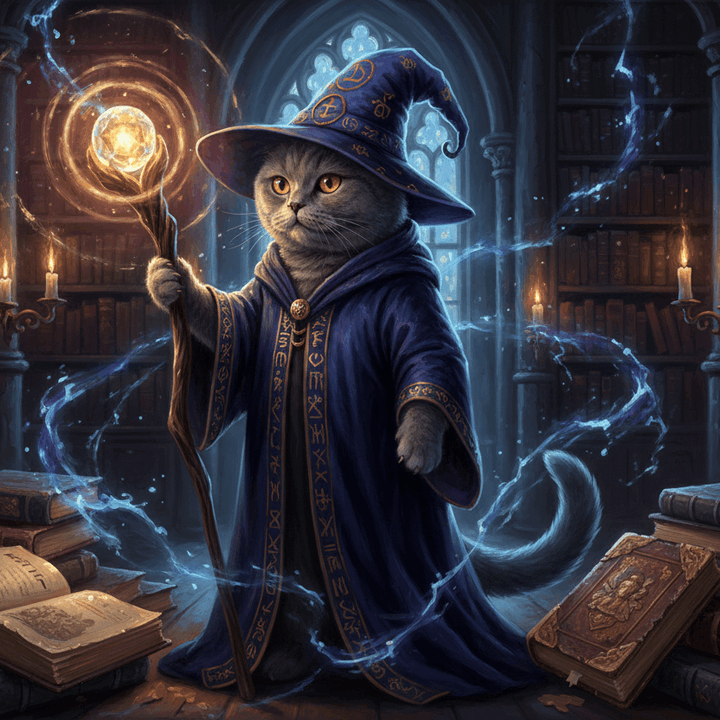 Portret Zwierzaka Cyfrowy – Styl Czarodziej 🔮🐾 - Superrrr Store