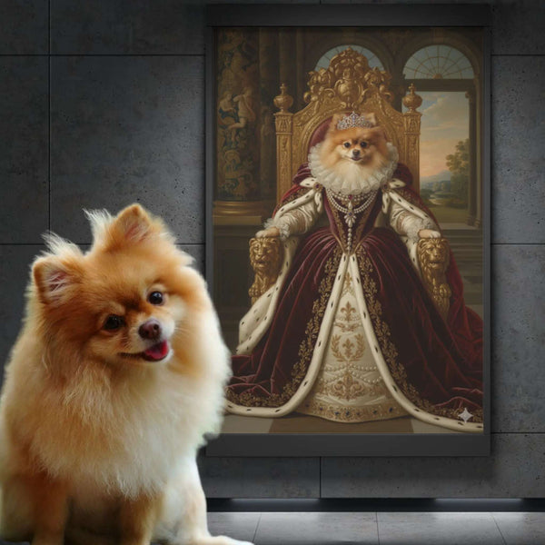 Portret Zwierzaka Cyfrowy – Styl Królowa 👑🐾 - Superrrr Store