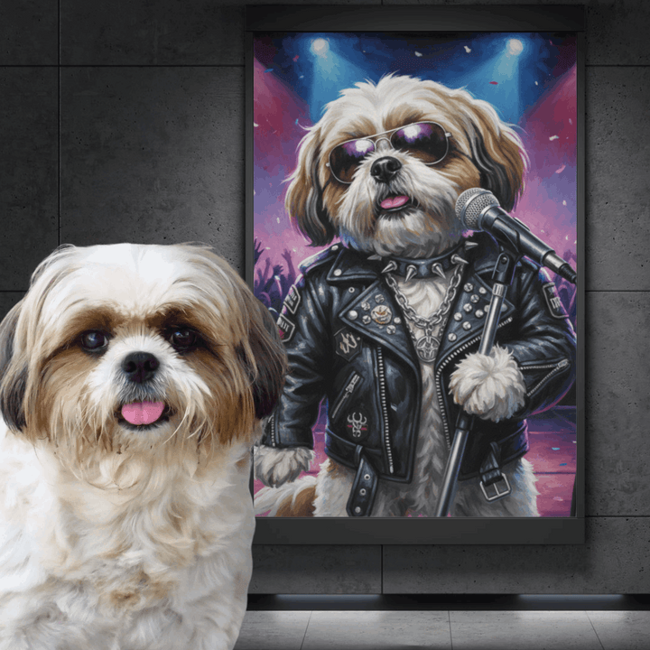 Portret Zwierzaka Cyfrowy – Styl Rockstar 🎤🐾 - Superrrr Store