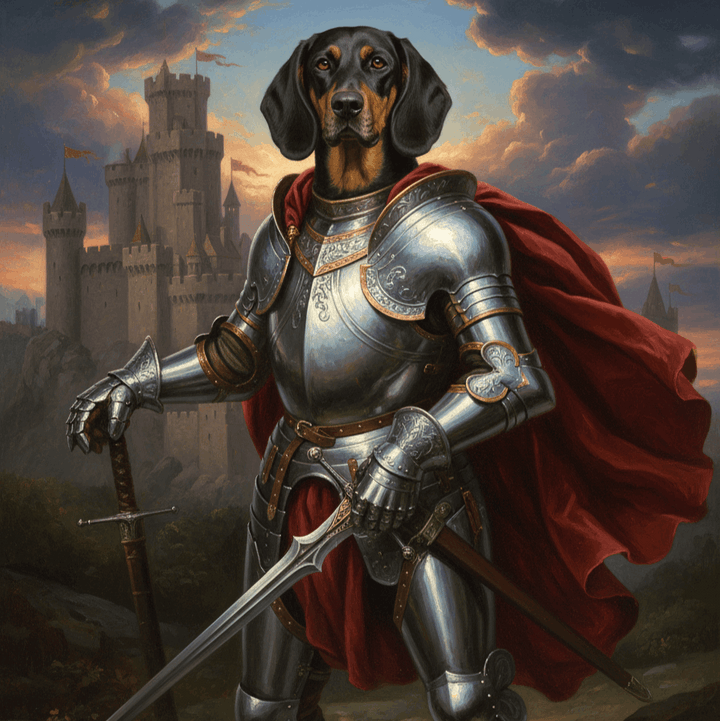 Portret Zwierzaka Cyfrowy – Styl Rycerz w Zbroi ⚔️🐾 - Superrrr Store
