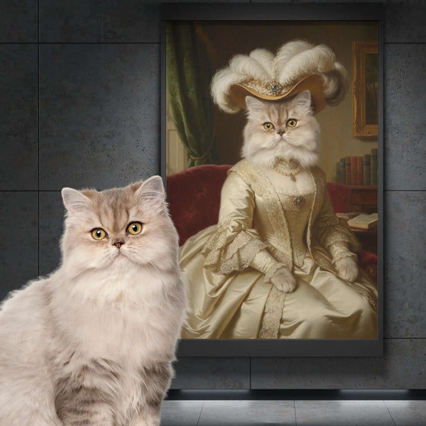 Portret Zwierzaka Cyfrowy – Styl Wiktoriańska Dama 🎩🐾 - Superrrr Store