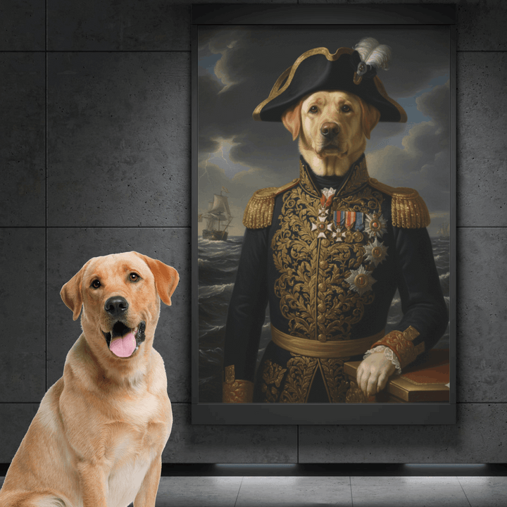 Portret Zwierzaka Cyfrowy – Styl Admirał ⚓🐾 - Superrrr Store