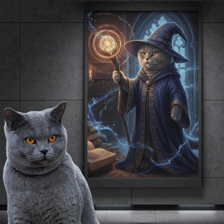 Portret Zwierzaka Cyfrowy – Styl Czarodziej 🔮🐾 - Superrrr Store