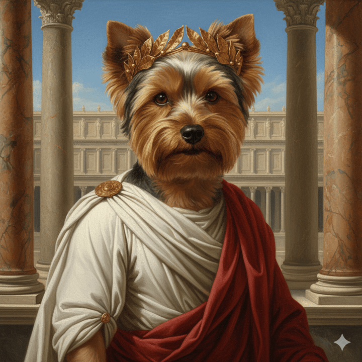 Portret Zwierzaka Cyfrowy – Styl Cesarz Rzymski 👑🐾 - Superrrr Store