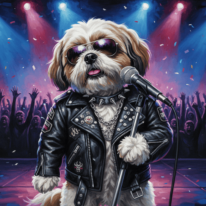 Portret Zwierzaka Cyfrowy – Styl Rockstar 🎤🐾 - Superrrr Store