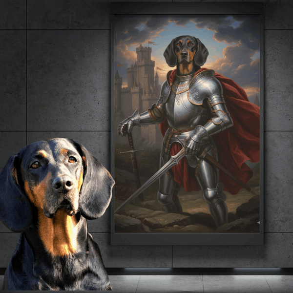Portret Zwierzaka Cyfrowy – Styl Rycerz w Zbroi ⚔️🐾 - Superrrr Store