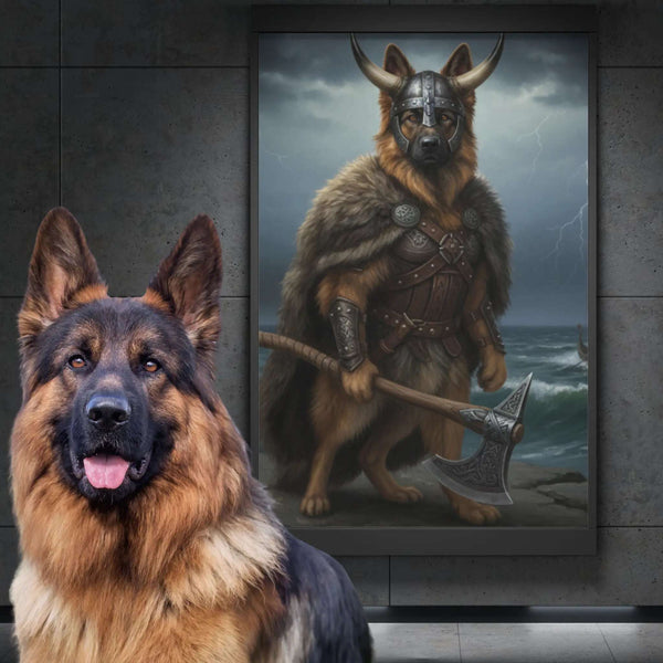 Portret Zwierzaka Cyfrowy – Styl Wojownik Wiking ⚔️🐾 - Superrrr Store