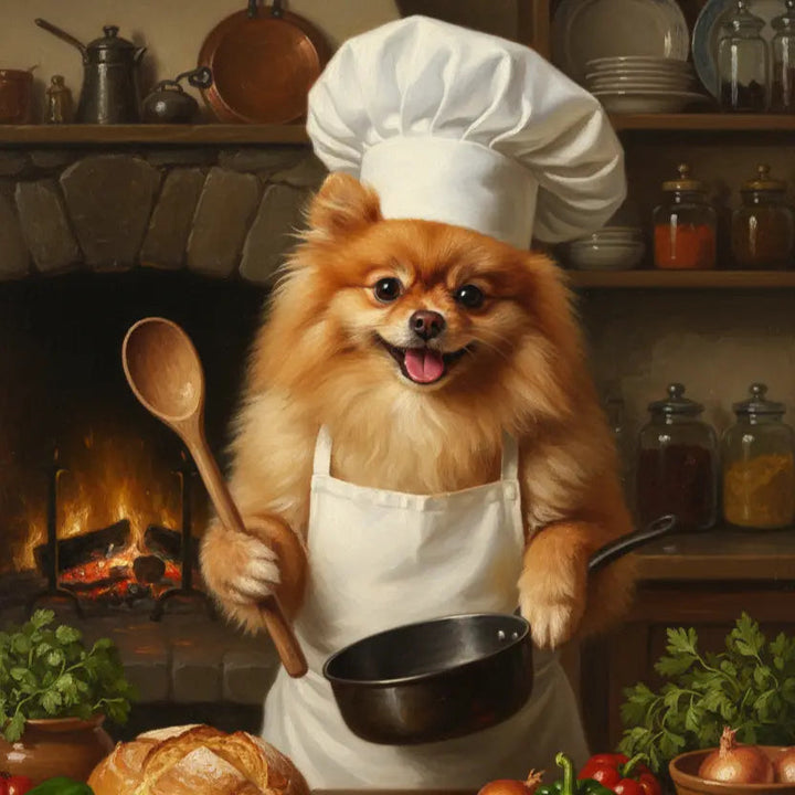 Portret Zwierzaka Cyfrowy – Styl Kucharz / Piekarz 👨‍🍳🐾 - Superrrr Store