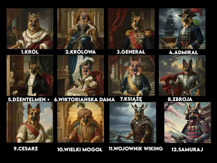 Portret Zwierzaka Cyfrowy – Styl Cesarz Rzymski 👑🐾 - Superrrr Store